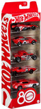 Hot Wheels - 80e Verjaardag 5-Pack - Speelgoedauto's 1:64 met Verzamelverpakking (5 stuks)