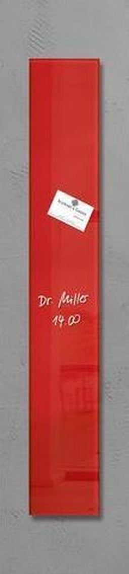 Sigel glasmagneetbord - Artverum - 12x78cm - rood - SI-GL104
