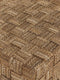 MUST Living Coffee table Chess Board reqtangular,33x120x60 cm, natural abaca