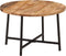 vidaXL - Salontafel - 54x54x35 - cm - massief - mangohout - en - ijzer