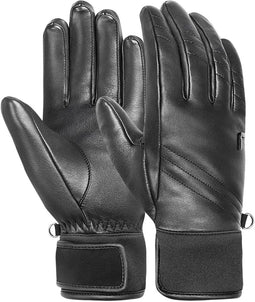 Reusch Jodie - Dameshandschoenen - Echt leer met PrimaLoft® isolatie - Zwart
