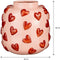 Mica Decorations Hearts Vaas - Keramiek - Speels hartjesdesign - Roze met rood