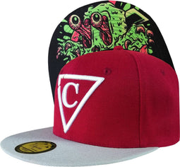 Capiche® Snapback pet Heren - Slimeyes - Unisex - Onesize - Sportcap - Baseball Cap - Mannen - Rood - Cap - Petten - pet dames - petten heren