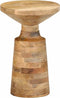 vidaXL - Bijzettafel - Ø33x50 - cm - massief - mangohout
