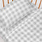 Happy Friday Sheet set 2 pieces Vichy grey 120x180 cm (Cot bed) Grey
