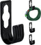 Merkloos - Tuinslanghouder - Set van 4 - Voor slang tot 30 m - Zwart (4 stuks)