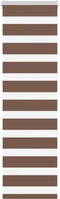 vidaXL - Zebra - rolgordijn - 45x150 - cm - stofbreedte - 40,9 - cm - polyester - bruin