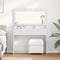 vidaXL - Witte - Kaptafel - met - LED-verlichting - - - 100x41x135 - cm