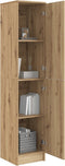 vidaXL - Highboard - Artisan - Eiken - 35x39x168 - cm - Gelaagd - Hout