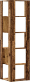 vidaXL - Boekenkast - 5-laags - hoek - 50x50x179 - cm - bewerkt - hout - oud - houtkleur