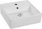 OCEANIC Wastafel keramische wastafel vierkante vorm 46x46x16 cm Len�