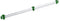 Toolflex Bezemhouder - Tuingereedschap Ophangsysteem - Aluminium rail 94 cm - 5 houders - Groen