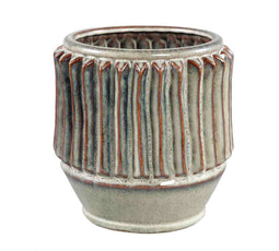 PTMD Bloempot Taige - 17x17x18 cm - Keramiek - Groen