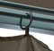 vidaXL - Prieel - met - gordijn - en - LED-lichtslinger - 3x3 - m - aluminium - taupe