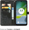 iMoshion Hoesje Geschikt voor Motorola Moto E13 Hoesje Met Pasjeshouder - iMoshion Mandala Bookcase - Zwart