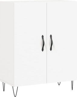 vidaXL - Dressoir - 69,5x34x90 - cm - bewerkt - hout - wit
