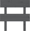 vidaXL - Hoofdbord - 103,5x3x81 - cm - massief - grenenhout - grijs