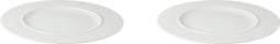 Palmer Bord White Delight 24 cm Wit Porselein 2 stuks