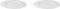 Palmer Bord White Delight 24 cm Wit Porselein 2 stuks