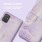iMoshion Hoesje Geschikt voor Samsung Galaxy A51 Hoesje Met Pasjeshouder - iMoshion Design Bookcase smartphone - Paars / Purple Marble