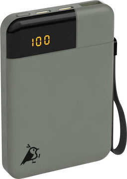 Aqiila Powerbird B5 - Powerbank 5000mAh - LCD-scherm - mosgroen