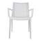 Kunststof tuinstoel wit - Stretto