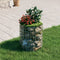 vidaXL - Gabion - paal - rond - Ø100x50 - cm - gegalvaniseerd - staal
