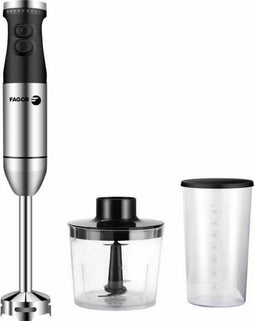 FAGOR FG531 Set Staafmixer - 800W - Stalen mes - 5 snelheden + Turbo - Mini Chopper 500ml