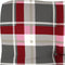 vidaXL - Palletkussen - 80x80x12 - cm - stof - ruitpatroon - rood