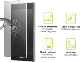 Ksix B0938SC07 - Screenprotector - 9H hardheid - Ultradun 0.3mm