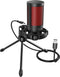 Savio wired gaming microphone with backlight tripod USB SONAR PRO Zwart, Rood Microfoon voor spelcomputers