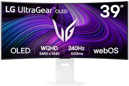 LG 39GX90SA-W - UltraGear OLED Gaming Monitor - 3440x1440 240Hz - Curved 800R