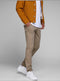 JACK&JONES JPSTMARCO JJBOWIE SA - Chinobroek - Slim fit met stretch - Beige - Maat W30 X L34