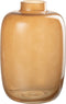 J-Line vaas Rita - glas - oranje - small - 22.5 cm hoog