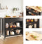 SoBuy FKW74-SCH - Keukeneiland - Werkblad 100x60 cm - Zwart