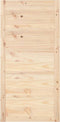 vidaXL - Schuifdeur - 90x1,8x204,5 - cm - massief - grenenhout - wit