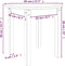vidaXL - Salontafel - Ø - 45x40 - cm - massief - grenenhout - wit