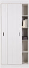 WOOOD Row Plankenkast Met Schuifdeuren - Grenen - Wit - 195x85x44