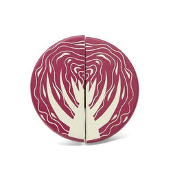 Mamamemo Rodekool 4,5 X 3,5 Cm Hout Paars 2-delig