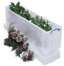 Really Useful Box opbergdoos 77 liter, transparant 6 stuks