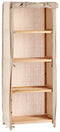 Planken Beige Hout Stof (30 x 113 x 42 cm)