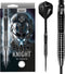 Harrows Black Knight - Steeltip dartpijl 90% tungsten 23 g - Zwart (3 stuks)