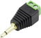 TRU COMPONENTS 1386611 Jackplug 3.5 mm Stekker, recht Aantal polen: 2 Mono Zwart 1 stuk(s)