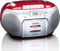Lenco SCD-420 - Draagbare radio/CD-speler - FM radio en cassette - Rood
