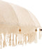 J-Line parasol Kwastjes/Schelpen - hout - beige/donkerbruin - large