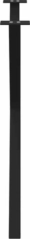 vidaXL - Eettafelpoten - 2 - st - X-vormig - 90x(72-73) - cm - staal - zwart
