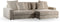 Furntastik 3 zits bank CL L+R, stof Lincoln 83, RIB920 naturel