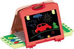 Luna Tekenbord 40-delig - Rood/Roze - 54,5x32x33,5 cm