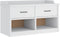 vidaXL - Gangbankje - SANDNES - wit - 87x40x50 - cm - massief - grenenhout