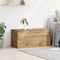 vidaXL - Opbergbank - met - Deksel - Artisan - Eiken - 100x42x46 - cm - Engineered - Hout